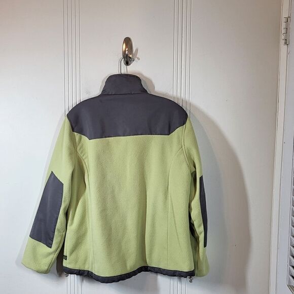 Plus Size Women's Free Country Yellow & Gray Fleece Jacket - Picture 2 of 11